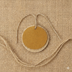 Jute ronde labels